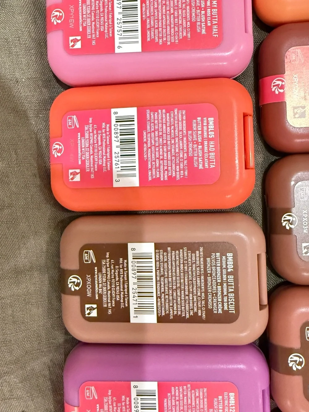 NYX Buttermelt Blush & Bronzer Set — Pink, Coral, Peach, Orange, Mauve